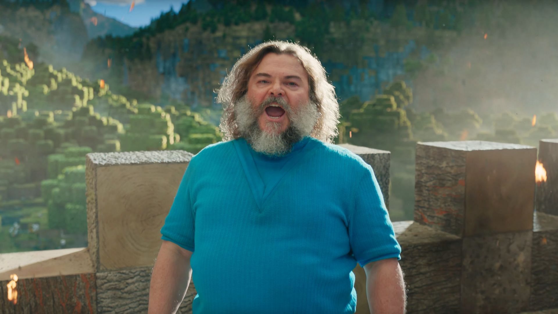 Jack Black&#039;s look in the live-action movie (Image via Mojang Studios)