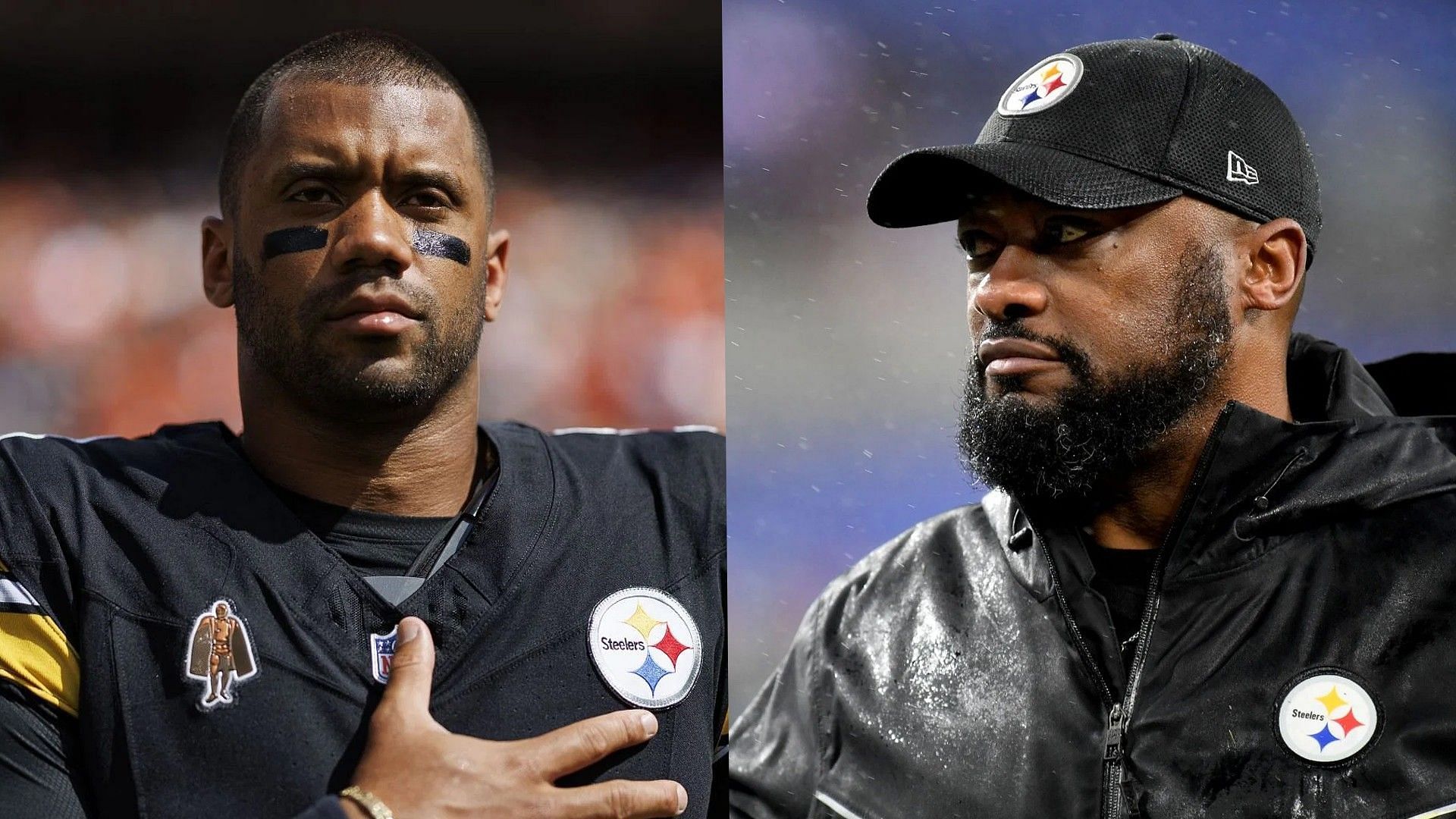 Steelers fans outraged as Mike Tomlin announces major Russell Wilson update for Week 7 from Getty/Imagn