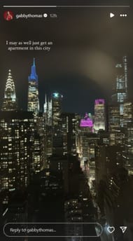 Gabby Thomas' Instagram Story