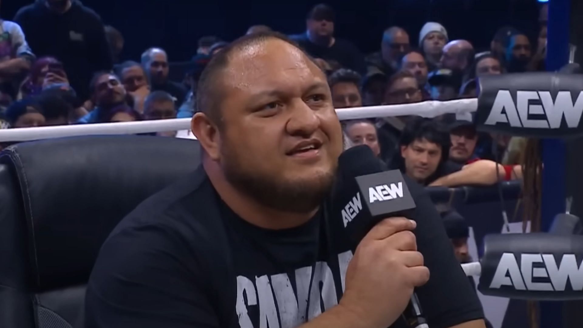 Samoa Joe is a former AEW World Champion. (Image credits: AEW YouTube channel)