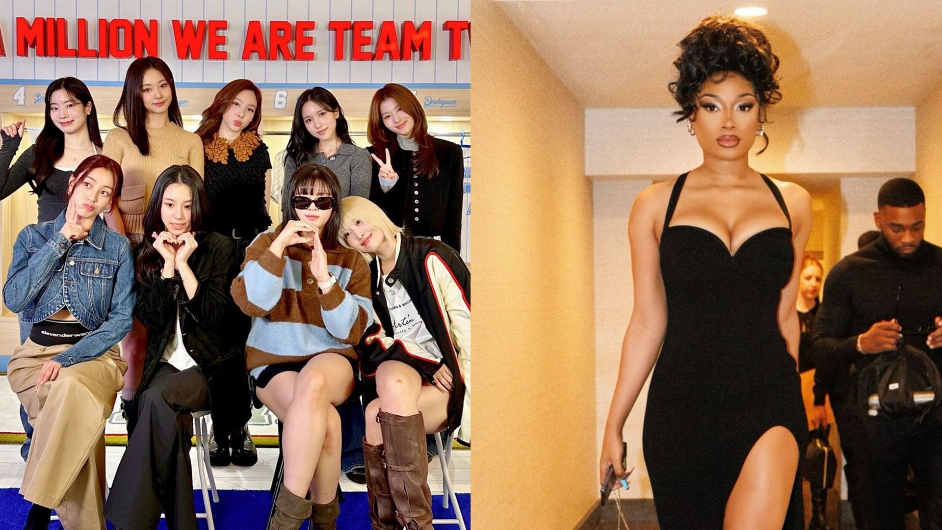 Fans react to TWICE&rsquo;s &ldquo;We&rsquo;re the originators&rdquo; lyrics in Megan Thee Stallion&rsquo;s &lsquo;Mamushi&rsquo; remix collab (Images via X/@JYPETWICE &amp; @theestallion)