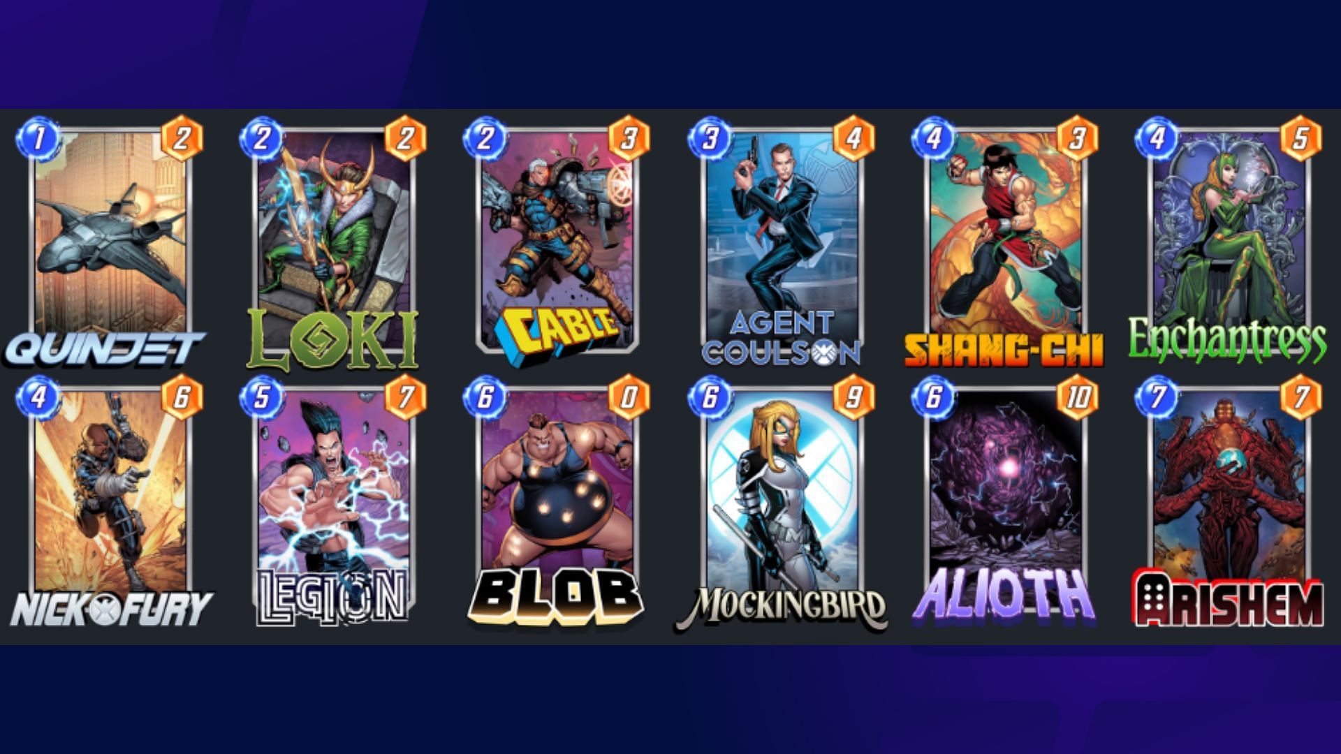 Marvel Snap Meta Arishem Loki deck (Image via Nuverse)