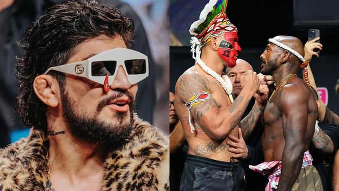 Dillon Danis has a four-word reaction to intense staredown between Alex Pereira and Khalil Rountree Jr. ahead of UFC 307