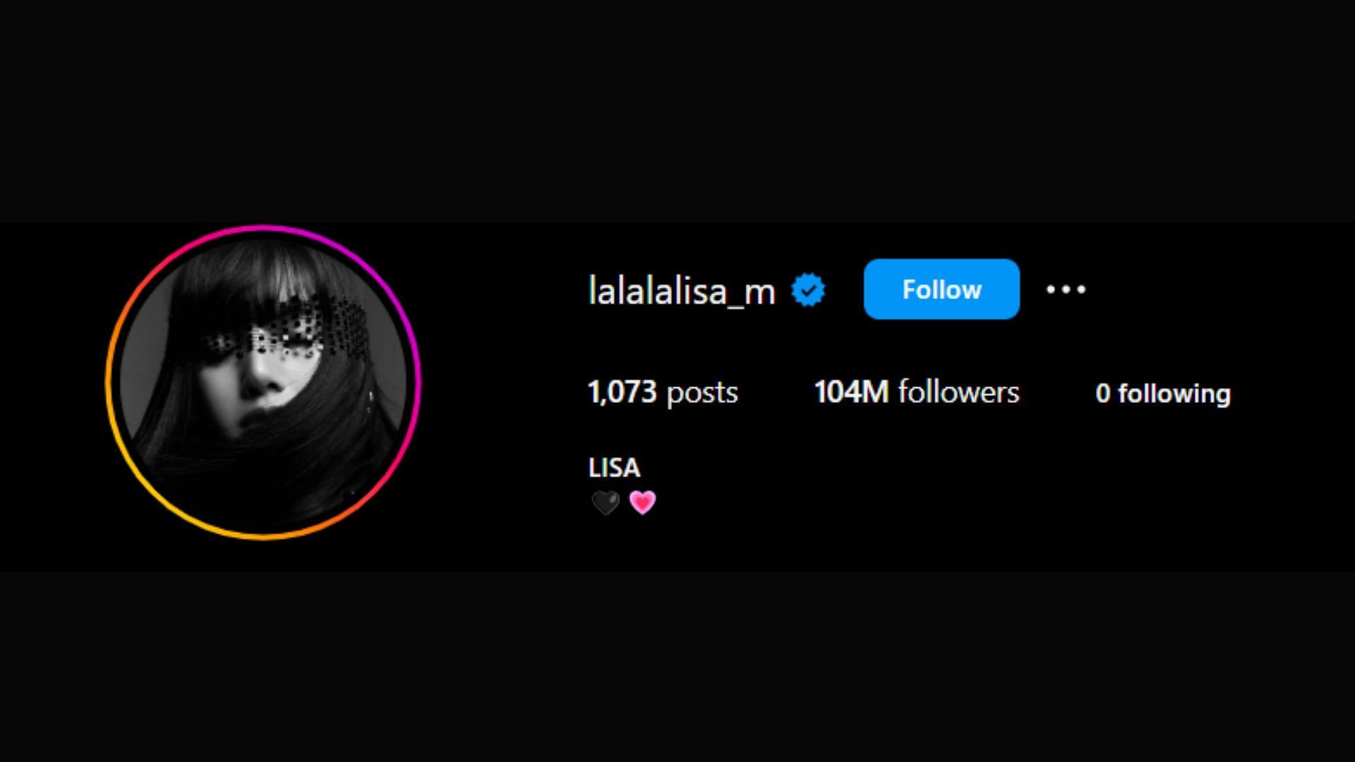 Lisa&#039;s Instagram ( Image via Instagram/lalalalisa_m)