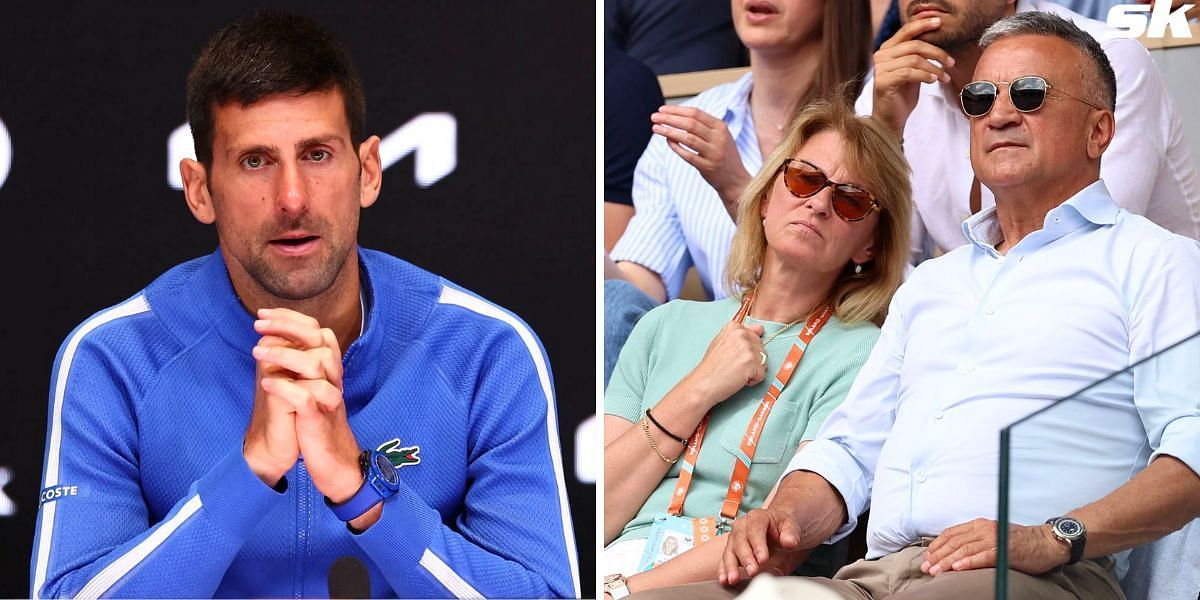 Novak Djokovic (L) and his parents (R) (Image Source: Getty)