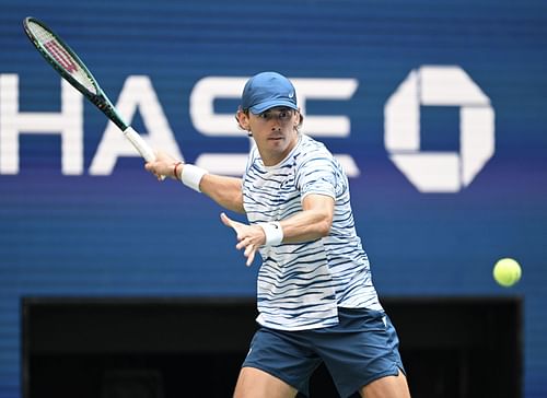 Alex de Minaur in action at the 2024 US Open (Picture: Getty)