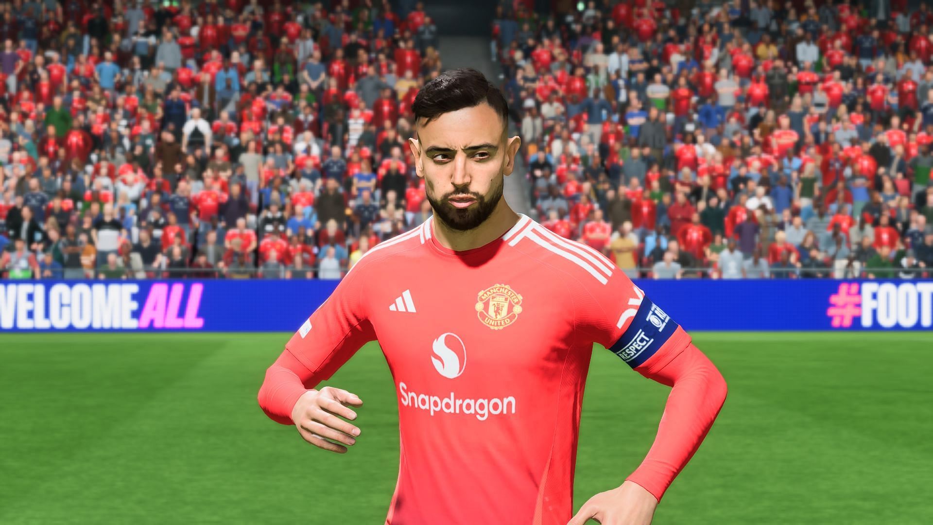 Bruno Fernandes playing for Man United in FC 25 (Image via EA Sports)