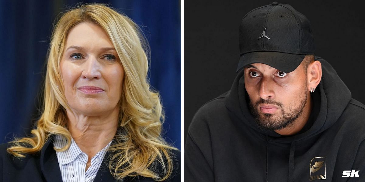 Steffi Graf (L) and Nick Kyrgios (Images: Getty)