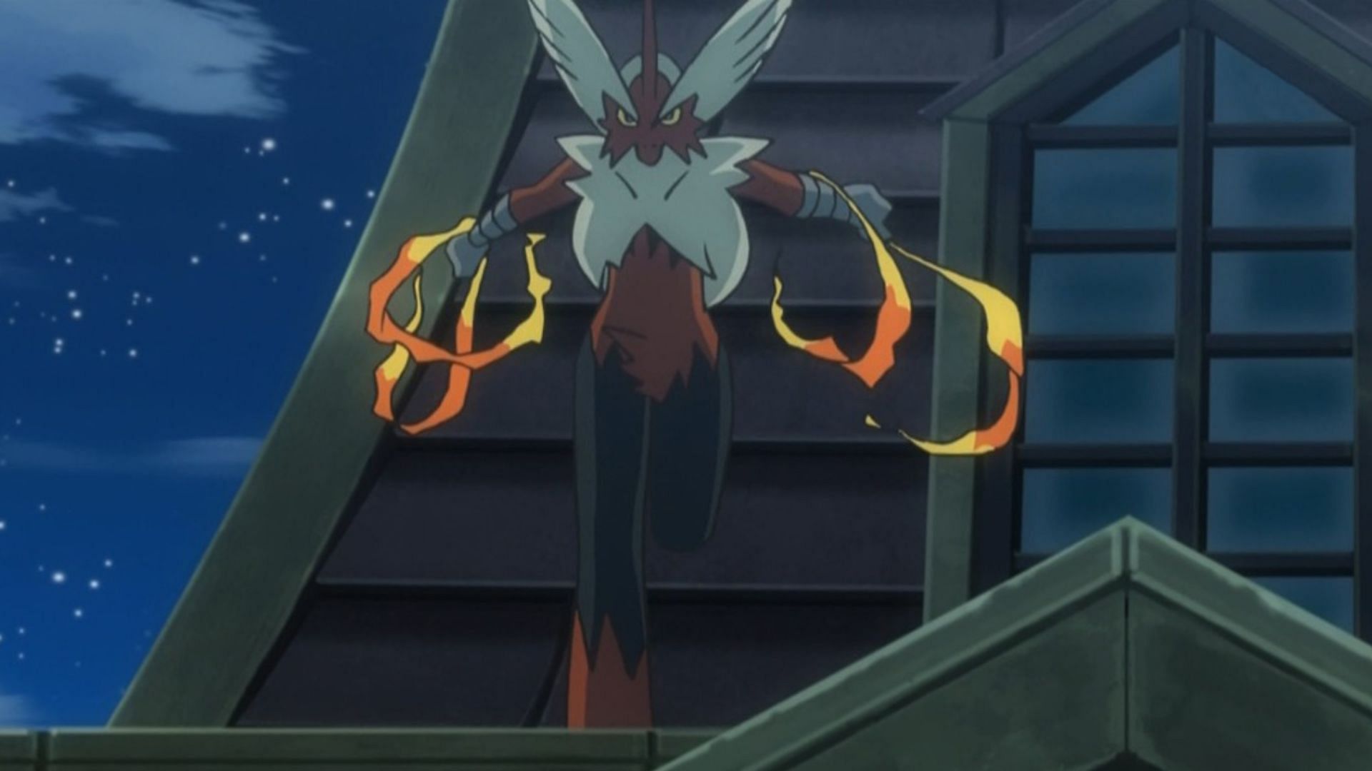 Mega Blaziken in the anime (Image via TPC)