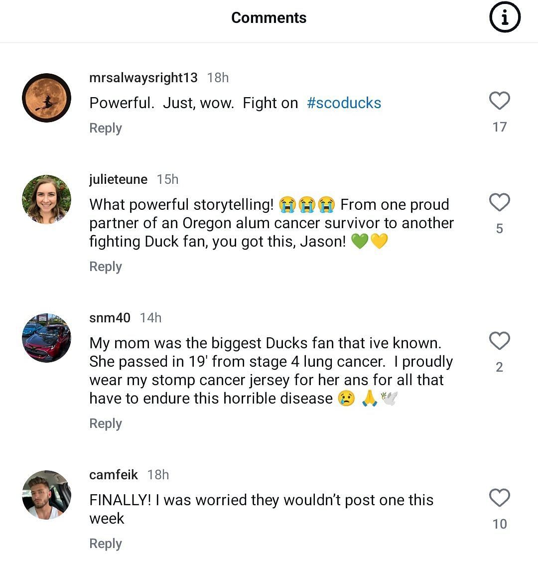 Oregon IG comments