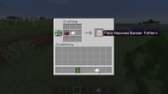 Craft the banner pattern using the recipe mentioned (Image via Mojang Studios)