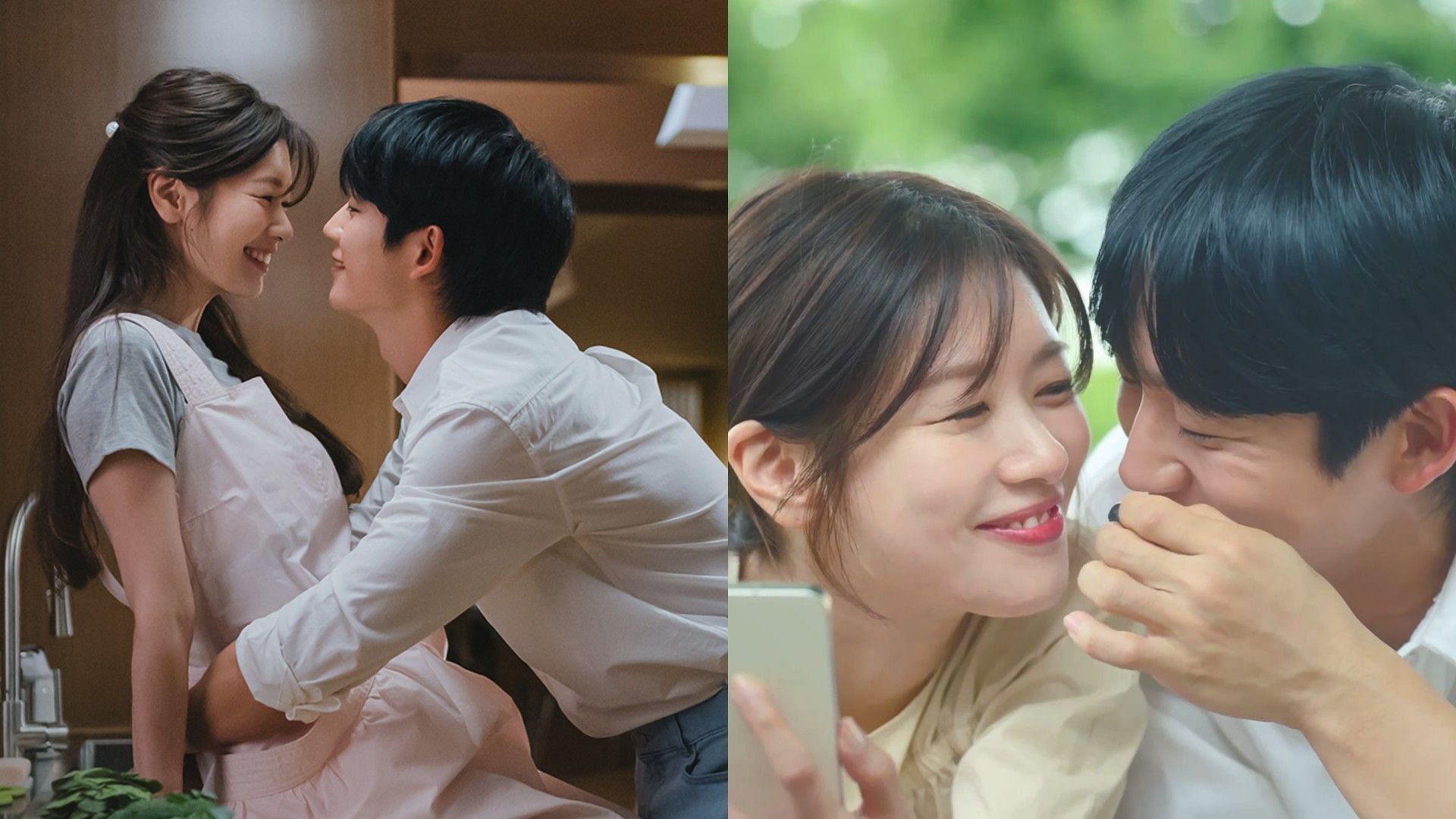 Jung Hae-in and Jung So-min in Love Next Door (Images via X/@CJnDrama)