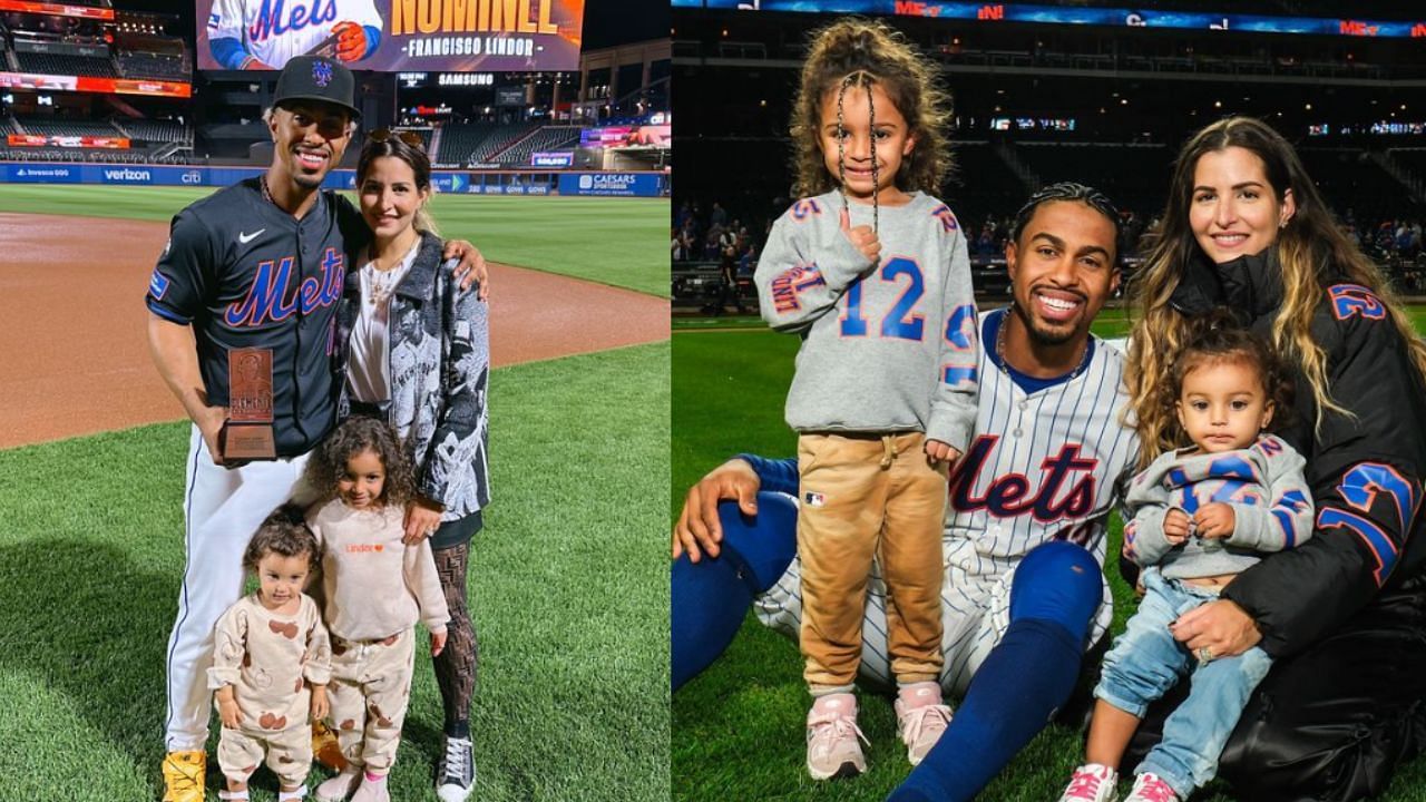 Francisco Lindor, Katia Reguero and their daughters (Images from - Instagram.com/@katia.lindor)