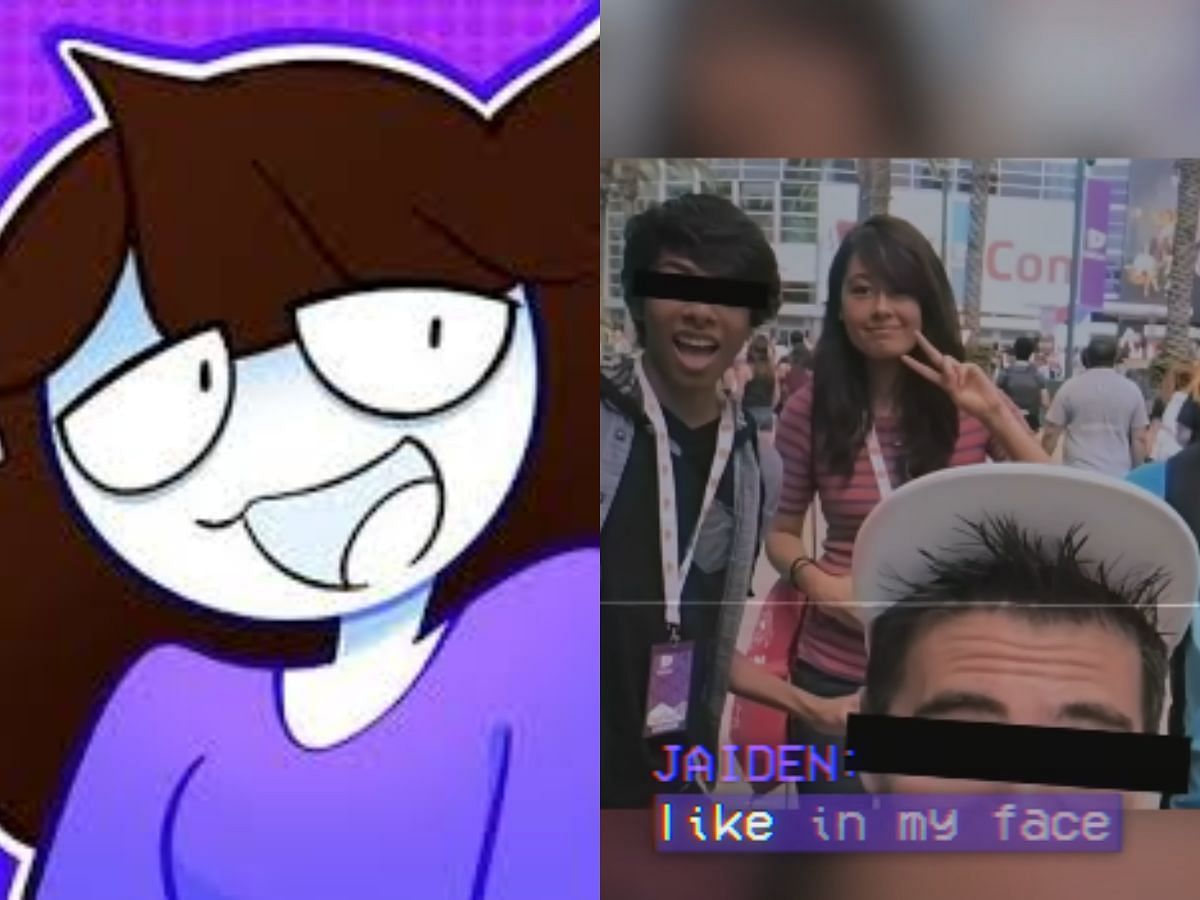 JaidenAnimations face reveal happened during VidCon 2016 (Image via Instagram/JaidenAnimations and YouTube/Anthony Padilla)