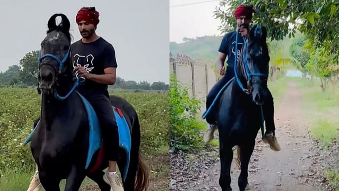 [Watch] Ravindra Jadeja enjoys a horse ride in his hometown Jamnagar during off time after IND vs BAN Test series