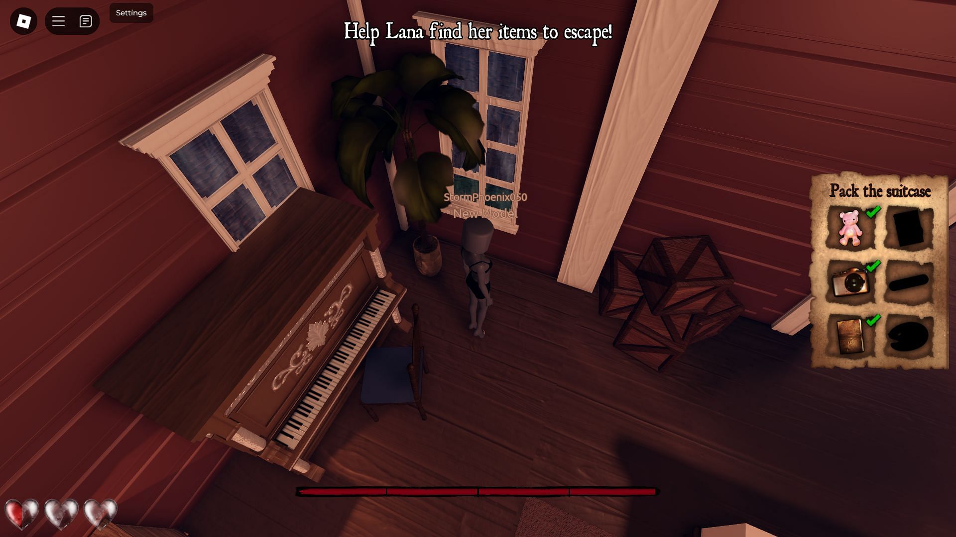 The green key is beside the piano (Image via Roblox)