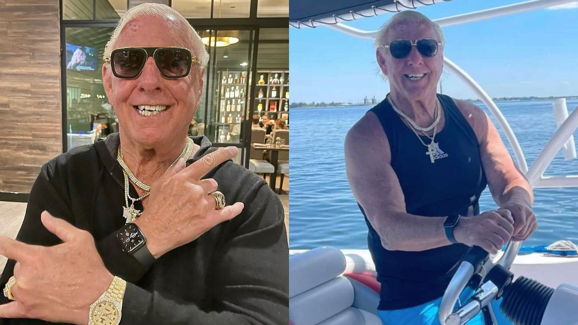 Flair sent a heartfelt message today on social media. [Photos: Ric Flair on Instagram]