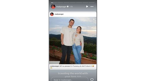 Madisyn's Instagram story