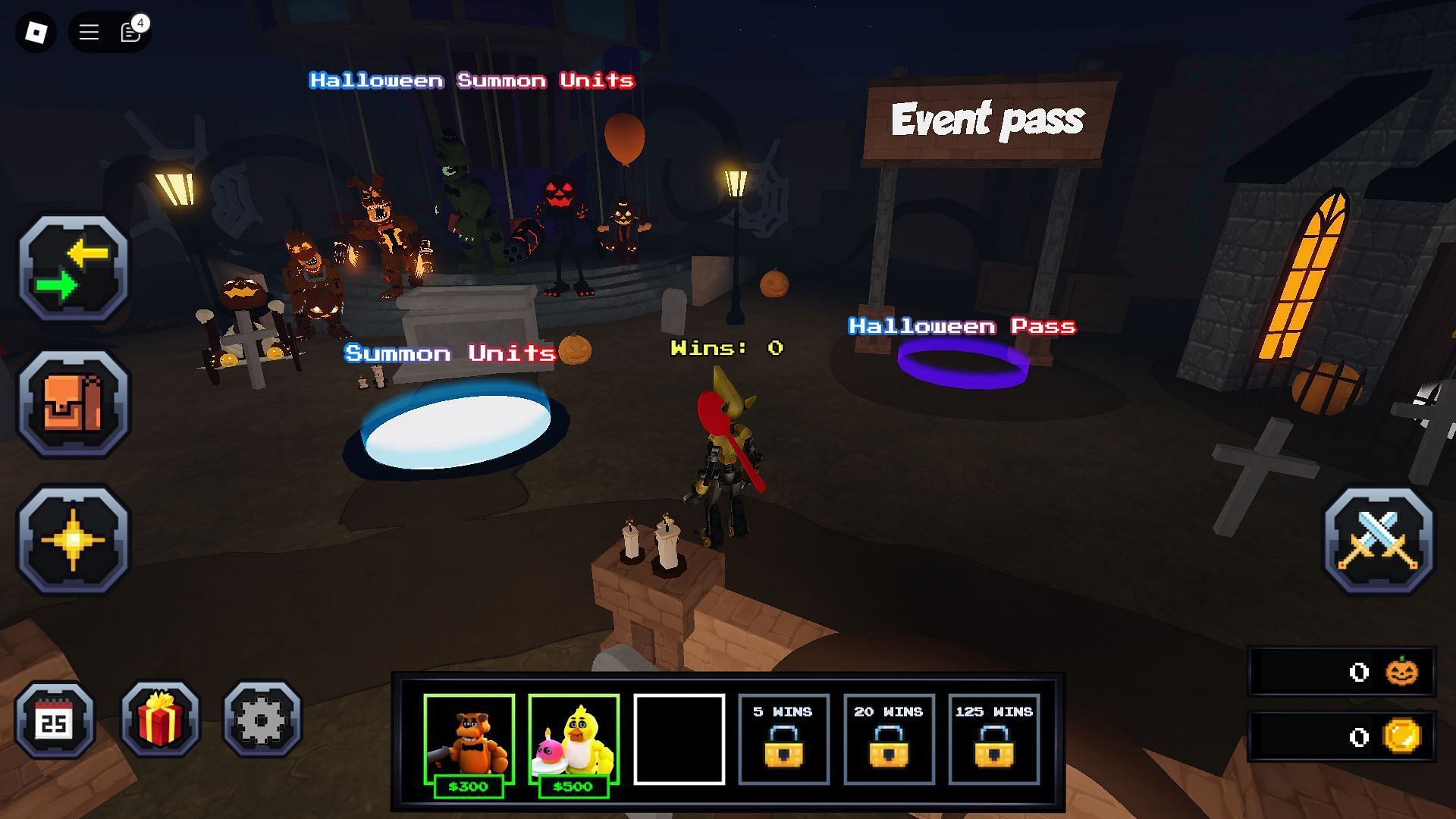 Halloween Pass and summoning banner (Image via Roblox)