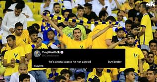 "Needs to retire from football", "Total waste" - Fans unhappy with Cristiano Ronaldo's Al-Nassr teammate after draw against Al-Kholood