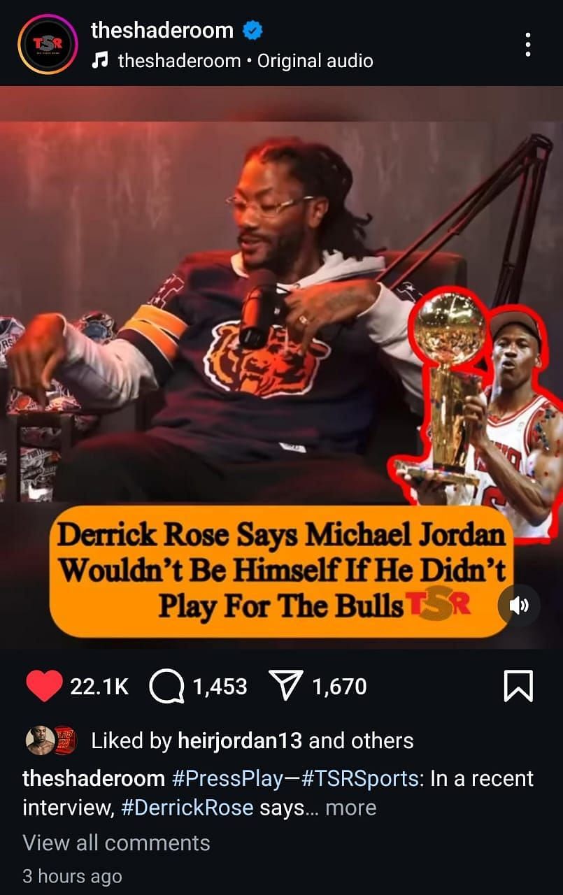 Jeffrey Jordan likes Derrick Rose&#039;s Bulls take