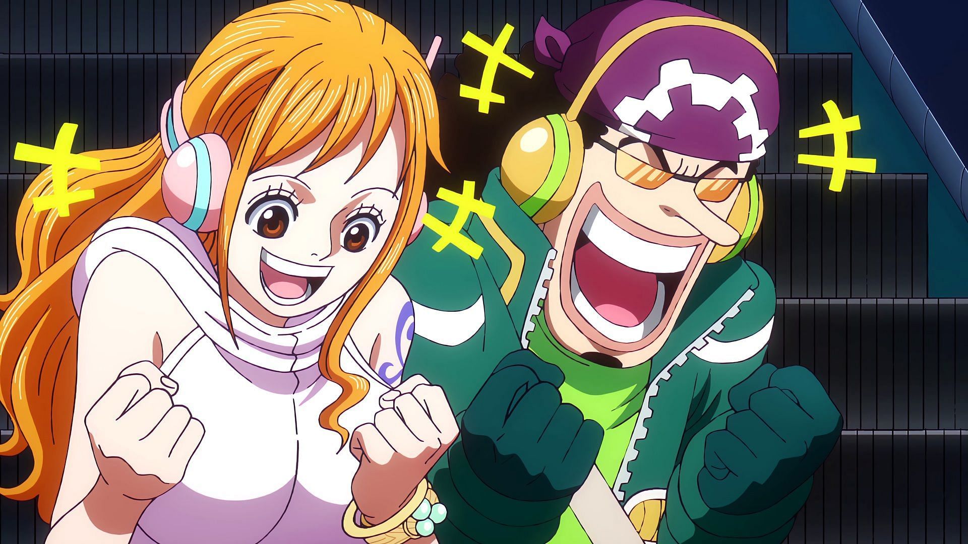 Nami and Usopp in One Piece (Image via Toei Animation)