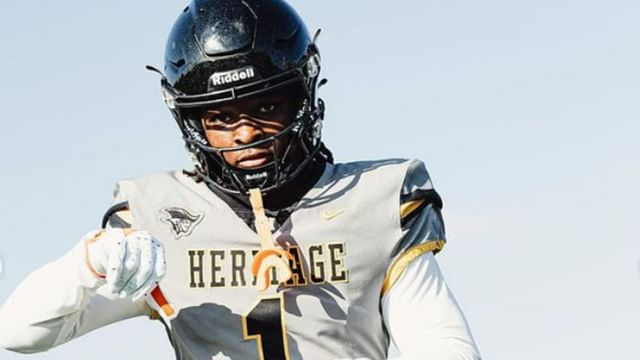 Four-star WR Malachi Toney at a practice (image via Malachi Toney