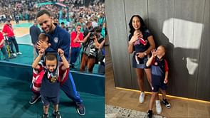 Steph Curry's wife Ayesha Curry shows baby son Caius' face for the first time on IG 5 months after giving birth