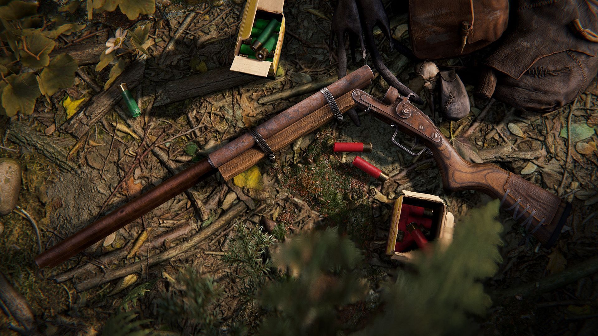 Frontiersman Blunderbuss skin for the Double-Barrel Shotgun (Image via Facepunch Studios)