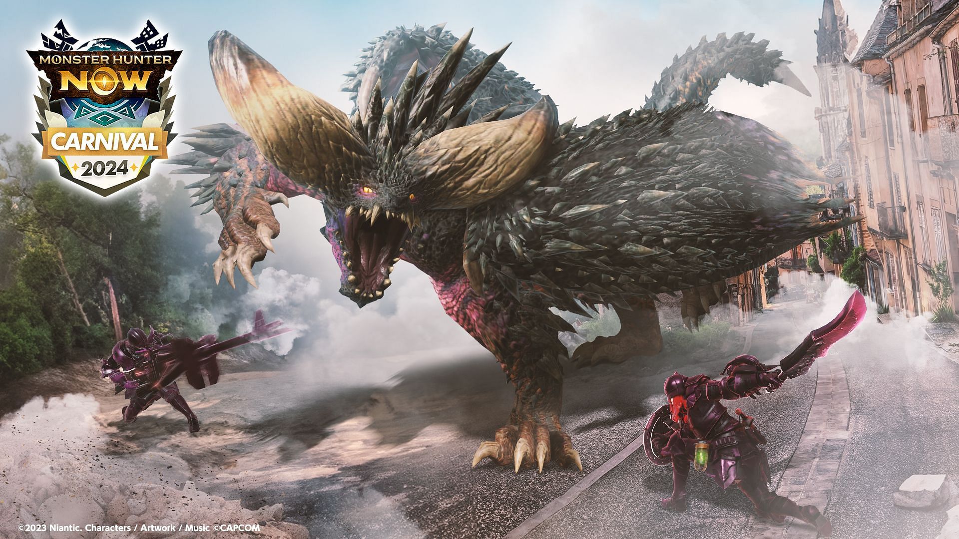 Players can expect large monsters in the Monster Hunter Now Halloween event (Image via Niantic, Inc.)