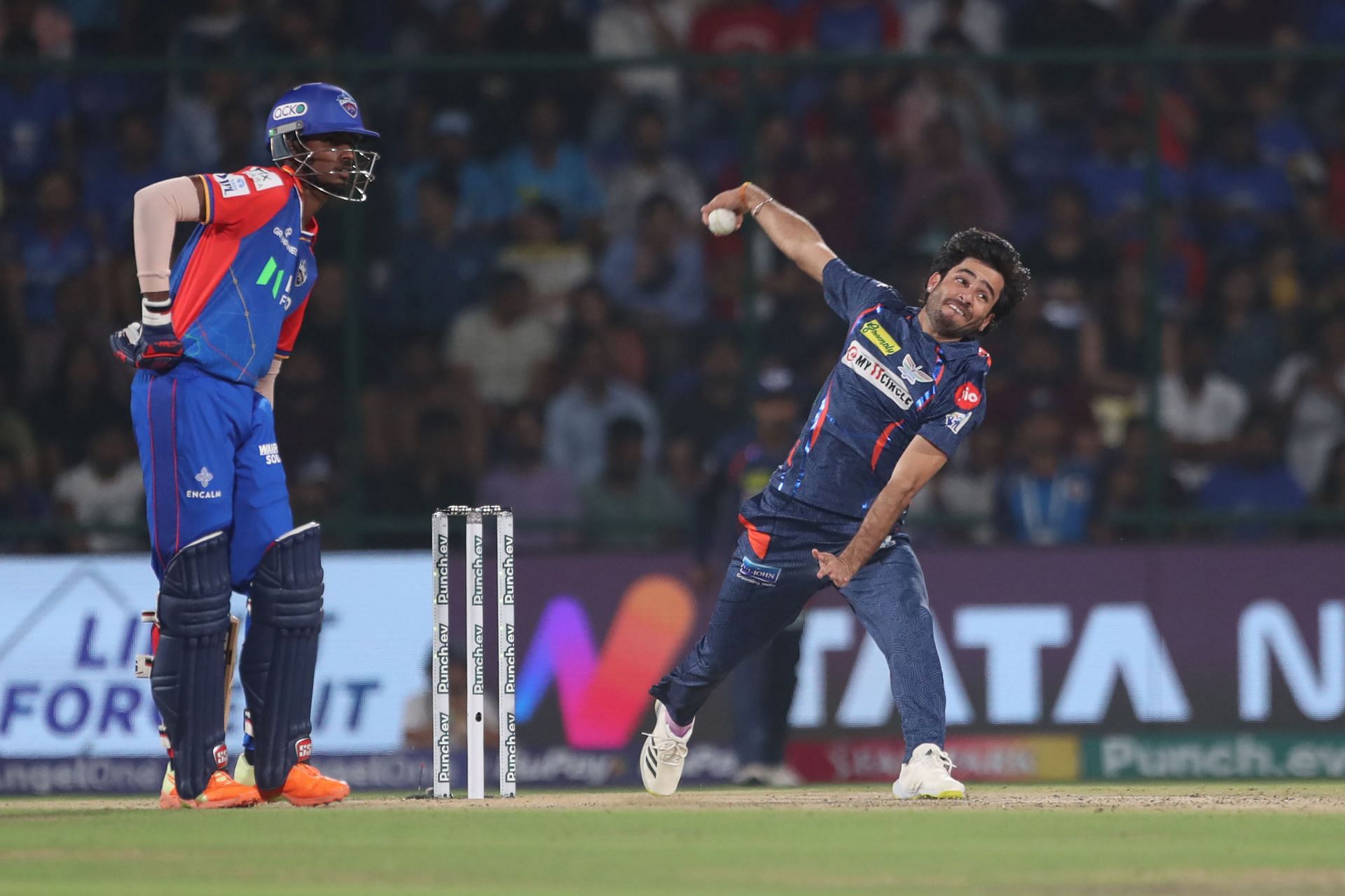 Ravi Bishnoi bowling during IPL 2024 (Image Credits: Getty Images)