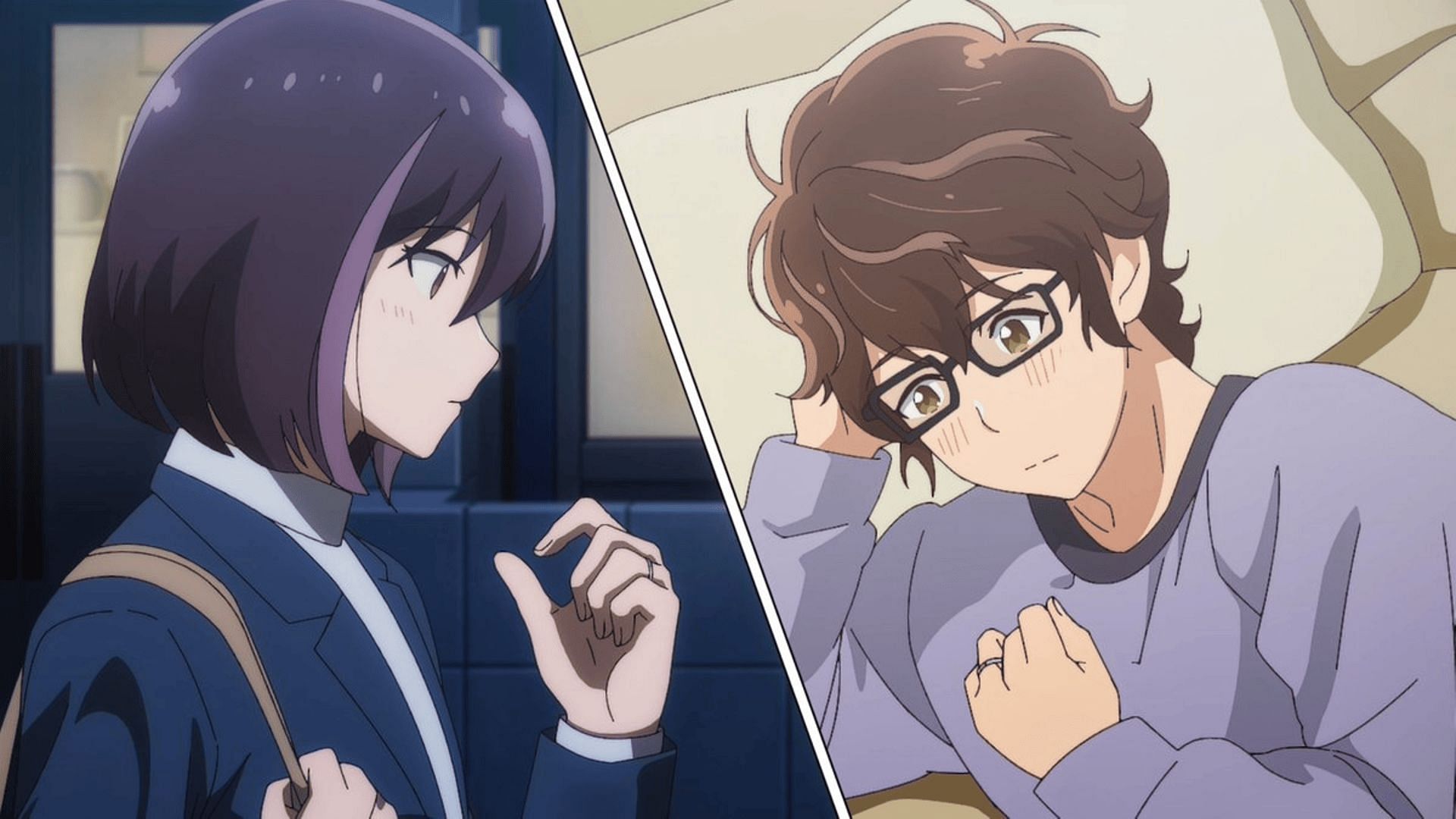 Takuya and Rika as seen in the anime (image via Ashi Productions)