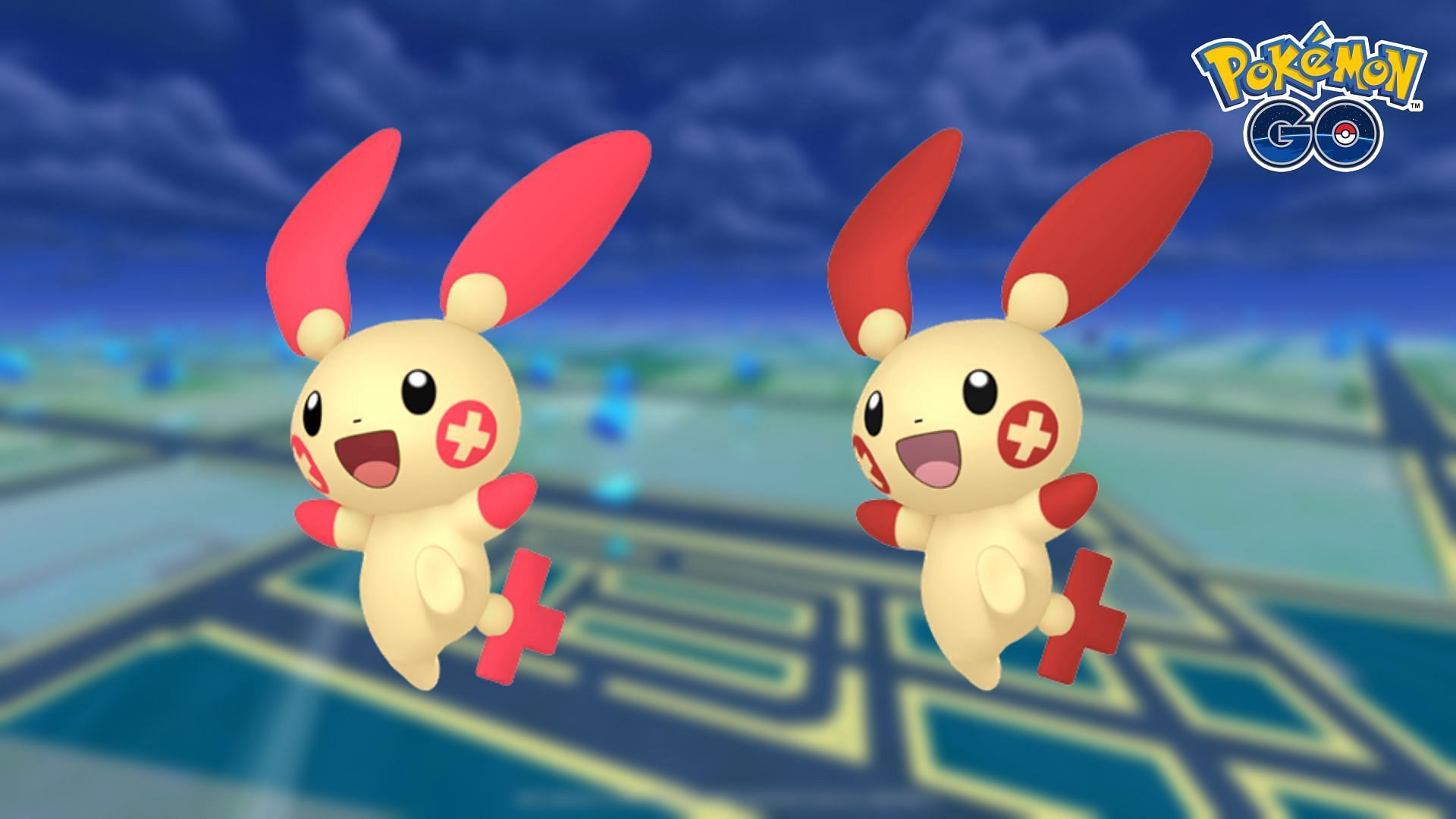 Left - Regular Plusle; Right - Shiny Plusle (Image via TPC)