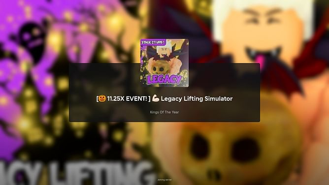 Legacy Lifting Simulator V6.99 Halloween Event 2024: New Bosses, weights, and more
