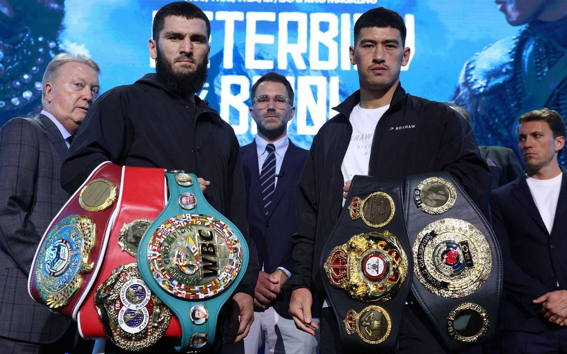 Artur Beterbiev (left) vs. Dmitry Bivol (right) ring walkout songs.