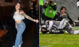 "Touchdown babyyy": Travis Hunter's fiancee Leanna Lenee celebrates two-way star's electric showdown