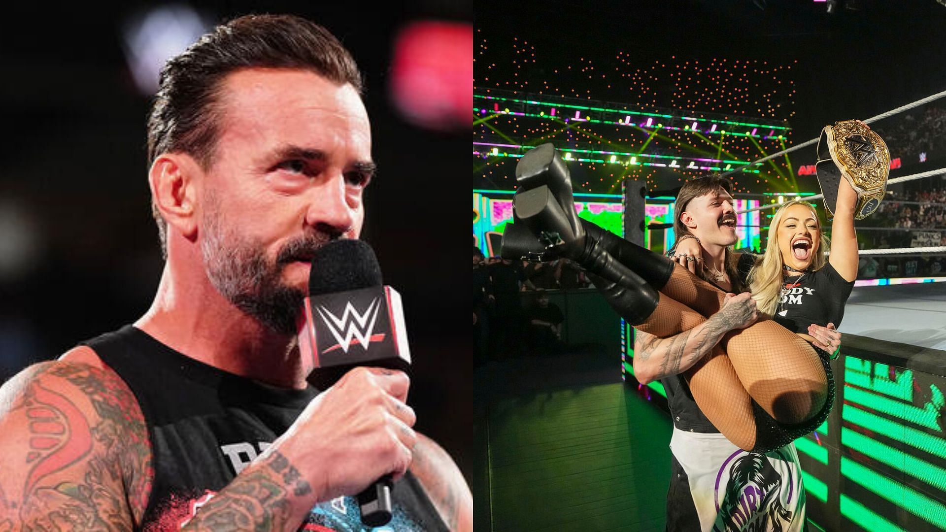 CM Punk (left), Dominik Mysterio and Liv Morgan (right) (Image Credits: WWE.com)