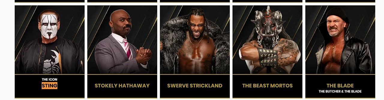 Sting is still listed on the AEW roster. [Image credits: aew.com]