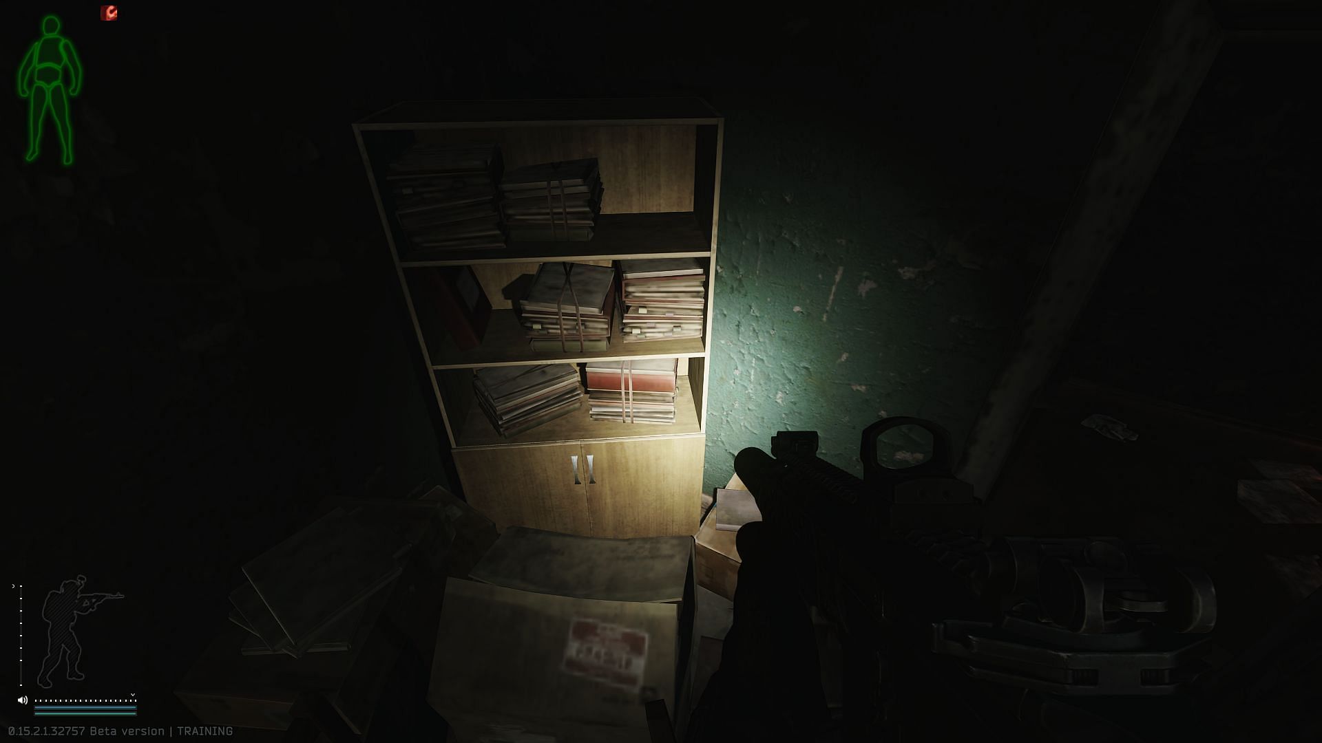 The syringe can spawn on the bottom right of this shelf (Image via Battlestate Games)