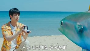 "AND THEY LIVE HAPPILY EVER AFTER...."- Hilarious reactions erupt as BTS' Jin proposes to a Tuna in Super Tuna Special Video