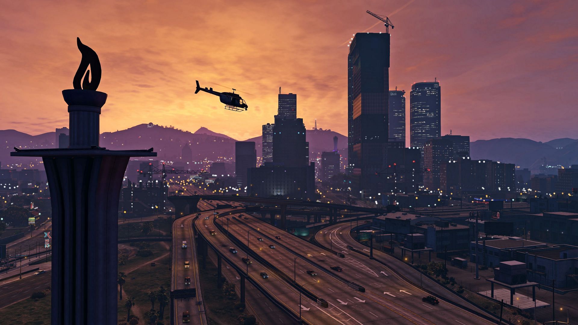 GTA 5 sunset