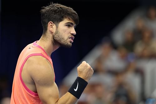 Carlos Alcaraz in the 2024 China Open - Day 9 - Source: Getty