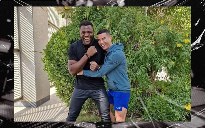 Dressing room conversation between Francis Ngannou and Cristiano Ronaldo revealed by coach Eric Nicksick: "Loss of one of his children"