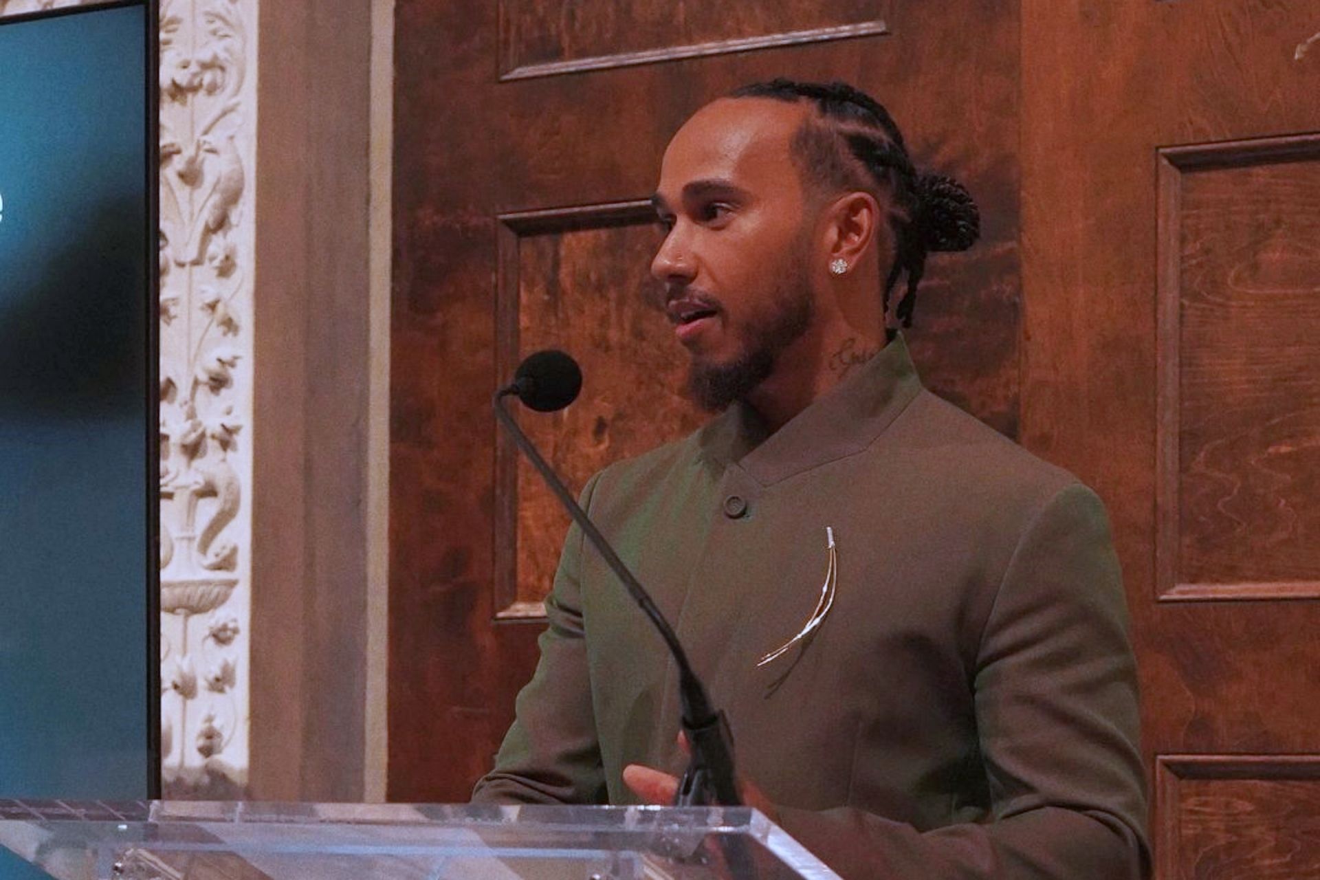 Lewis Hamilton appears in the Met Gala 2025 announcement as co-chair (Image via Instagram/lewishamilton)