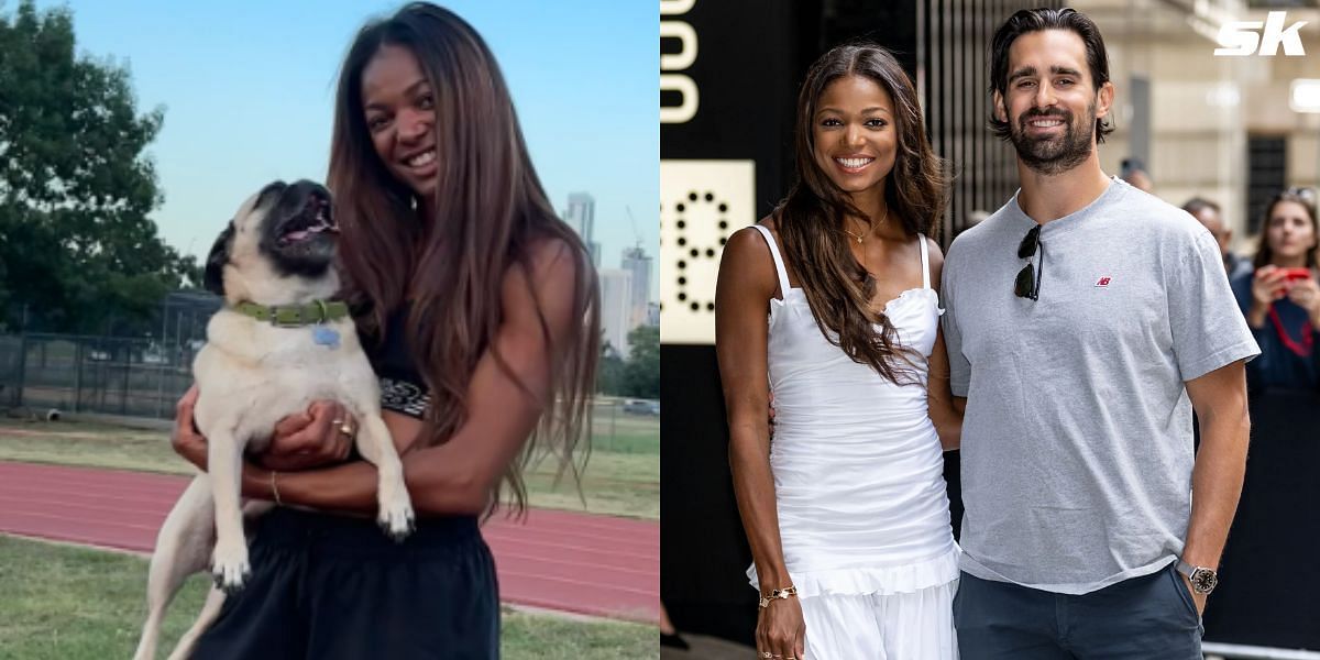 Gabby Thomas has had her pet dog Rico since 2020. (Image credits: L- ricotheepug and R - Getty)