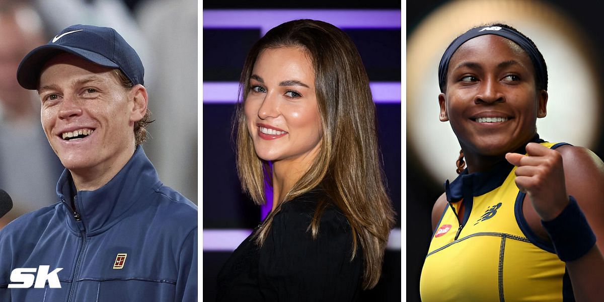 (Left to Right) Jannik Sinner, Anna Kalinskaya, Coco Gauff (Image source: Getty)