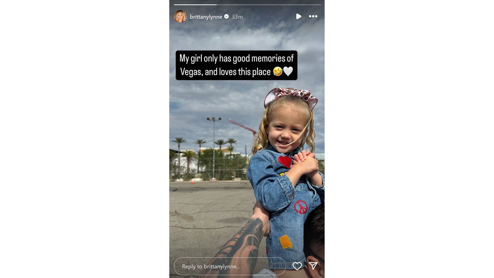 Patrick Mahomes&#039; wife Brittany shares story featuring daughter Sterling Skye [Image credit: @brittanylynne IG]