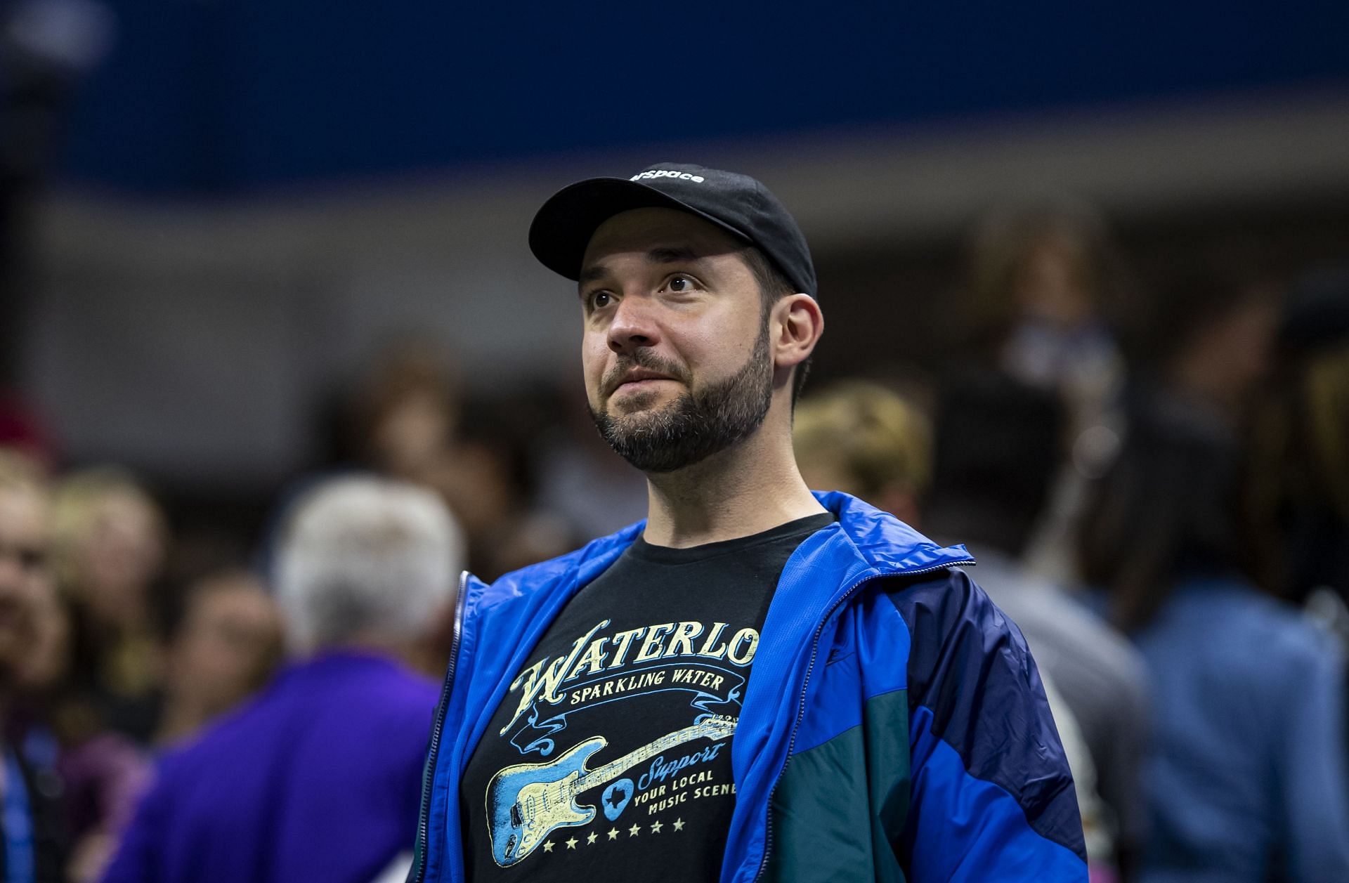 Alexis Ohanian looks on at the 2019 US Open - Day 11 - Source: Getty