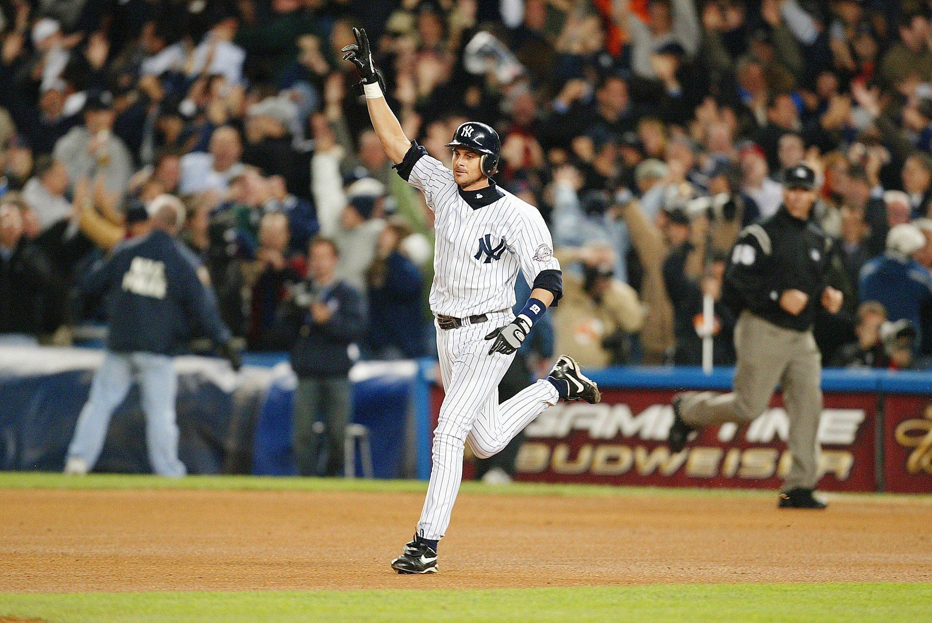 New York Yankees&#039; Aaron Boone, 2003 AL Championship Series - Source: Getty