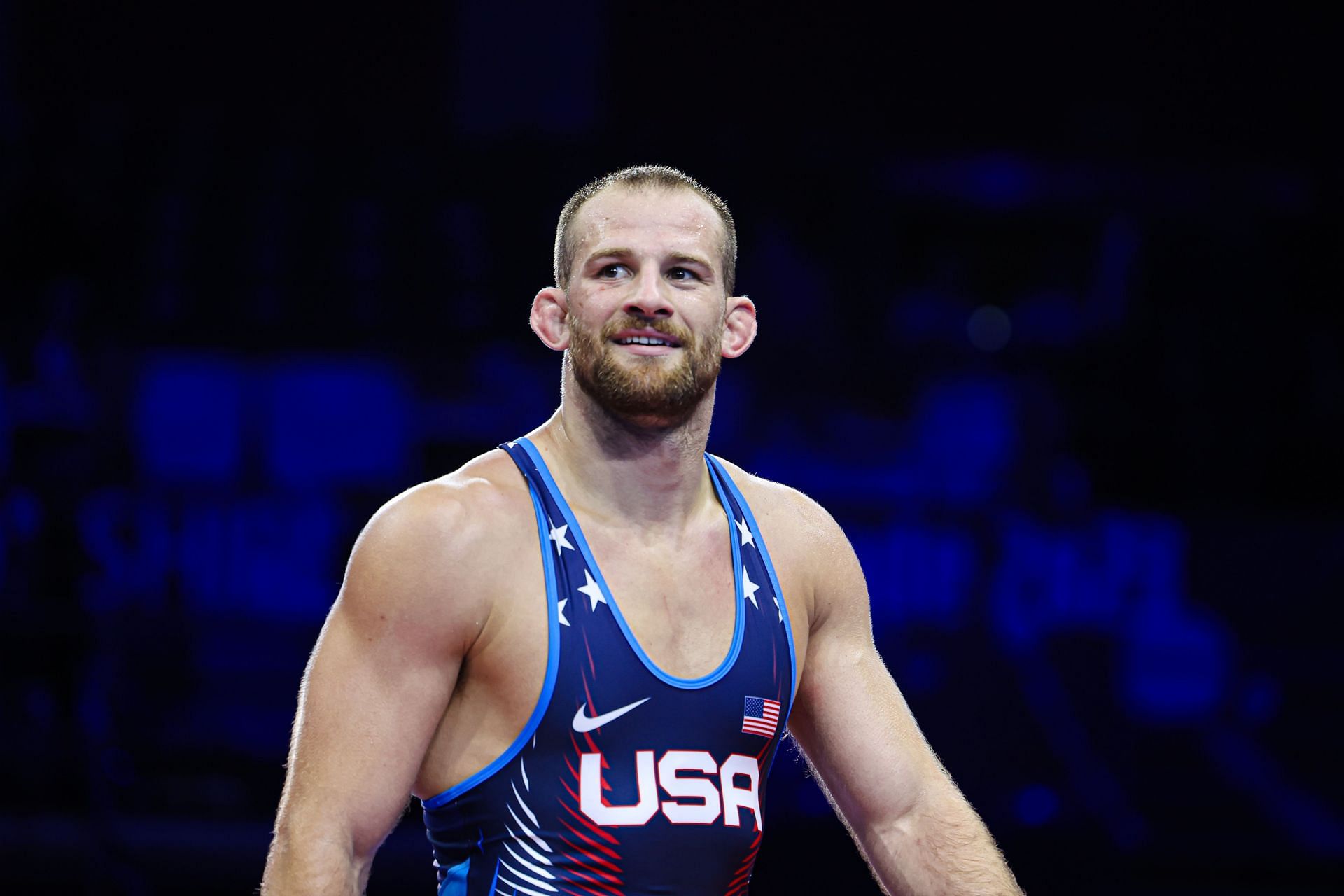 Wrestling Senior World Championships Belgrade 2023 - David Taylor in action (Source: Getty)